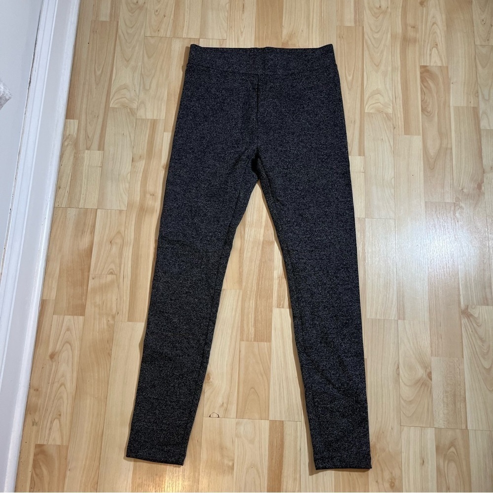 Lou & Grey LOFT Womens‎ Size Small Black Speckled Stretch Fabric Leggings NWT